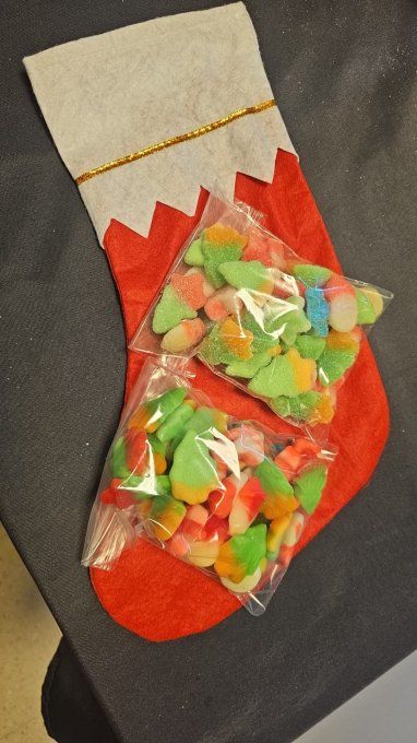 Chaussette de noel avec 500g de bonbon HALAL