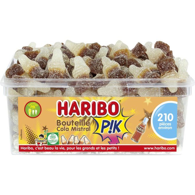 haribo bouteille cola pik par 100g