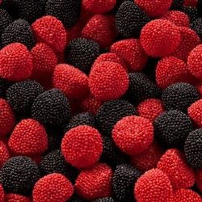 mure perlées rouge et noire par (100g)